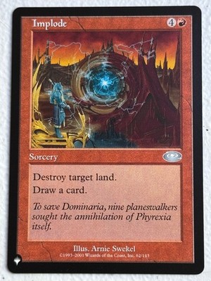 Implode 62/143 UC The List Reprints