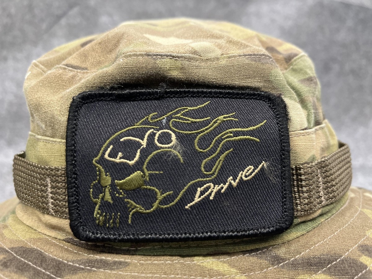 Propper Hat Boonie Fitted Mens 7 3/4 Green Camo Wide Brim Skull