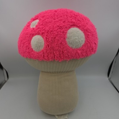 Plush Pink Mushroom Throw Pillow Soft Toy Teens Decor Dorm Room Fun Gift 15 