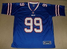 RARE Authentic NFL PRO LINE Replica MARCELL DAREUS Buffalo Bills BLUE JERSEY XL