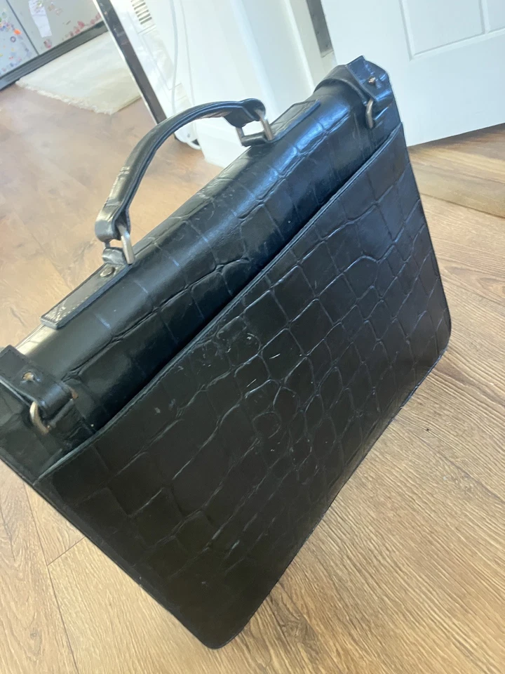 Mulberry vintage Men’s Classic Black Leather Briefcase – Hardly Used - Image 2 of 4