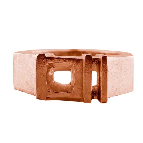 925 Sterling Silver 6mm Cushion Semi Mount Solitaire Ring For Engagement Ring