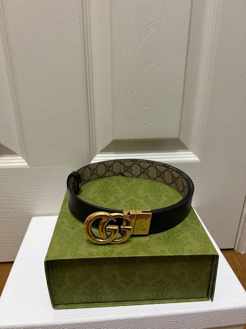 Ceinture réversible GUCCI Gg Marmon 3Cm taille 70