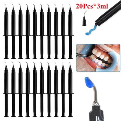 20Pcs Dental Gingival Gel Dam Barrier Gum Protector Syringe Teeth Whitening Gel