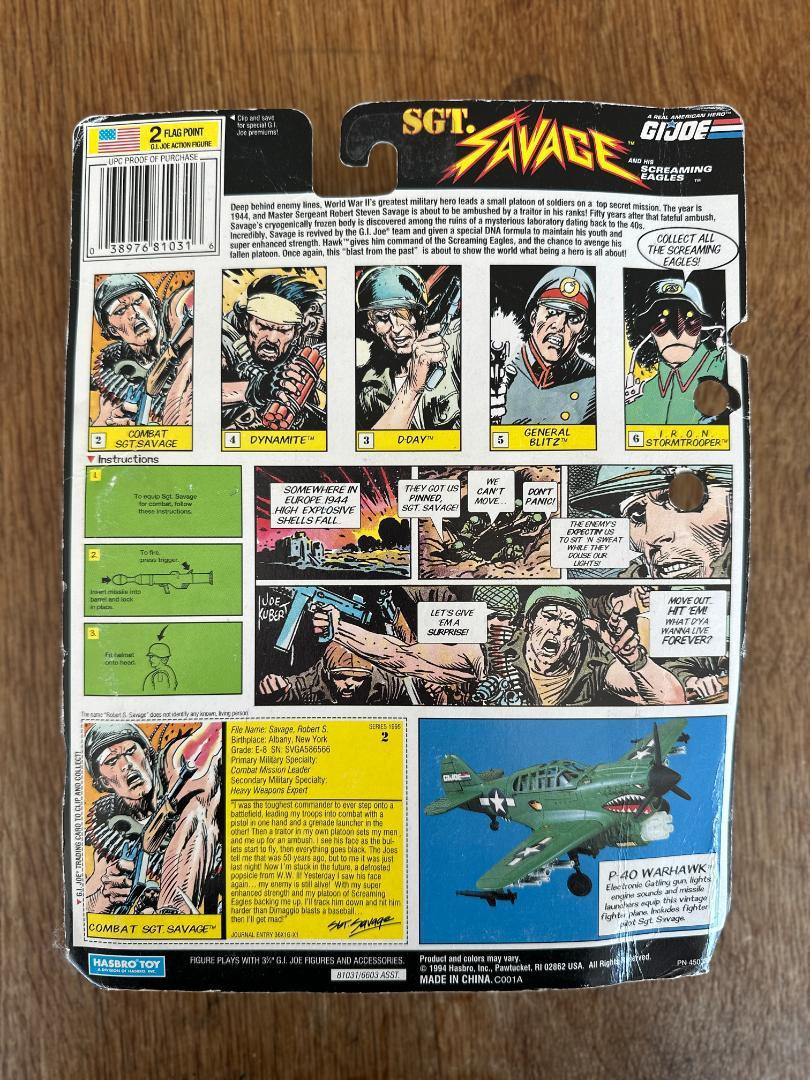 Sgt. Savage GI Joe Vintage Action Figure - Rare Collectible Sgt. Savage GI Joe Vintage Action Figure - Rare Collectible