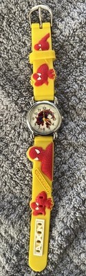 AXN Spiderman Watch Kids VGC Silicone and Stainless Steel Water Resistant.  RM 