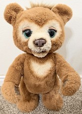 FurReal CUBBY THE CURIOUS BEAR - 17" Interactive Talking Plush Toy -Works Great 
