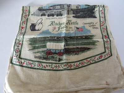 Kitchen Kettle Foods Vtg Kitchen Towel Pennsylvania Quant Shops Tourist