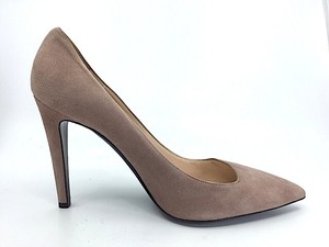 taupe suede pump