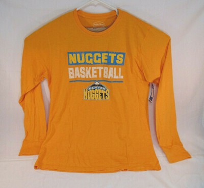 Denver Nuggets NBA Basketball Gold Long Sleeve Shirt Sz 2X | eBay