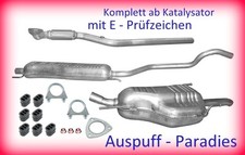 Abgasanlage ab Kat. Auspuff für Opel Zafira A (F75_) 1.8i 16V ab Bj. 09/03 + Kit