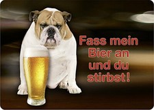 Blechpostkarte Fass Mein Bier An 15x11 cm Schild Partykeller Bar Kneipe Deko Gag