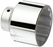 WILMAR Chrome Socket, 3/4 Drive, Metric, SAE 12 Point, Shallow Performance Tools