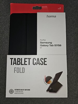 Tablet Hülle Schutz Tasche Case für Samsung Galaxy Tab S7 / S8 schwarz 00217175