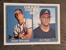 1997 Topps Atlanta Braves Baseball Card #274 J.Marquis/A.J.Zapp RC