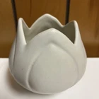 Vintage Van Briggle White Tulip Pottery Vase