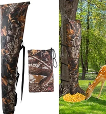 Waterproof Deer Bag Feeder with Adjustable Strap, Hanging Gravity Deer Corn Fee