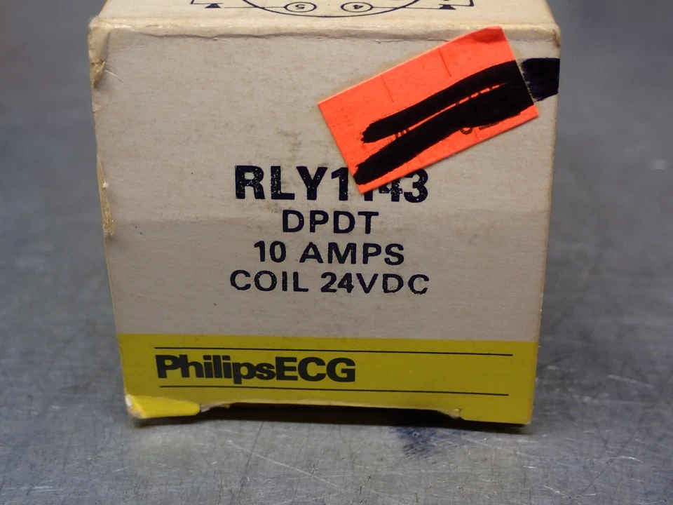 Philips ECG RLY1143 Relay DPDT 10A 24VDC Coil New Old Stock - Image 3 of 4
