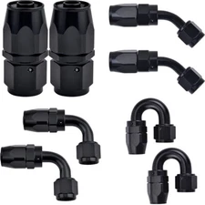 2x AN6/AN8/AN10/AN12 Swivel Hose End Fitting Adapter For CPE/Oil/Fuel Hose Line
