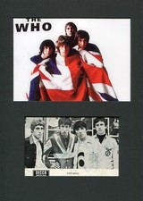 The Who ROCK BAND autographs, signed promotion card mounted The Who ROCK BAND autographs, signed promotion card mounted