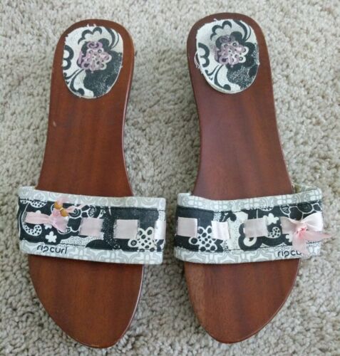 RIP CURL Womens Wood Sandal size 7.5. Rare! - Zdjęcie 1 z 4