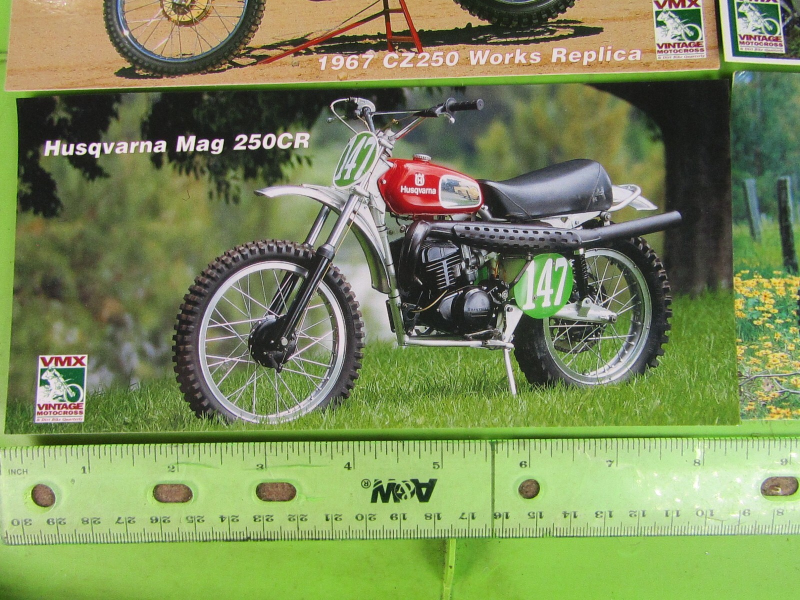 VMX Vintage Motocross Postcards 6 count 8"x4" Yamaha HL500 Jawa ISDT 402 CZ 250+