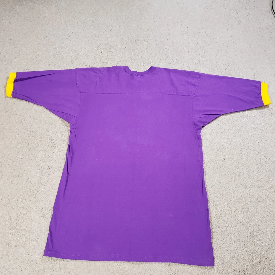 Vintage East Carolina Pirates Shirt Mens XL Purple Russell Athletic ECU USA Made - Image 3 of 4