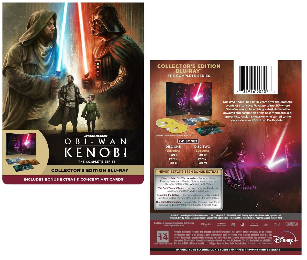 STAR WARS: OBI-WAN KENOBI (2022): TV Season Series NEW US BLURAY