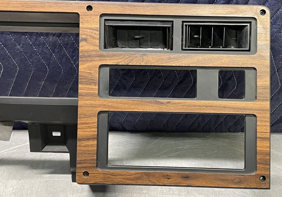 1987-1996 Dodge Dakota Dash Speedometer Radio Bezel Trim Woodgrain OEM 4482082 Foto 4 de 4