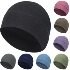 Winter Warm Watch Cap Fleece Beanie Hat Windproof Skull Cap for Men Women