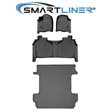 SMARTLINER Floor Mats Cargo Liner Set 2019-2025 Silverado Sierra 1500 Crew Cab