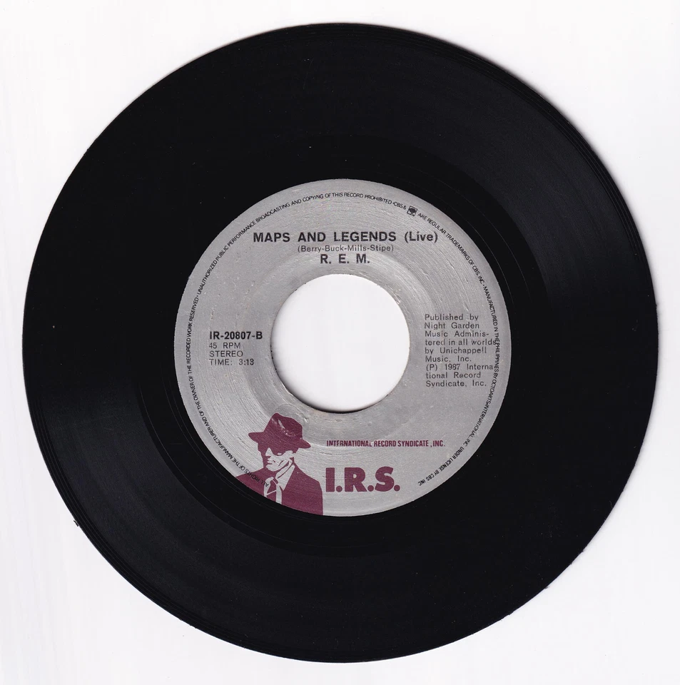Philippines R.E.M. The One I Love / Maps And Legends 45 rpm Vinyl Record - Image 3 of 4