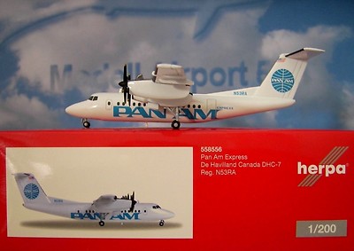 Herpa Wings 1:200 Havilland Canada DHC-7 PAN AM Express 558556 Modellairport500