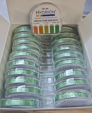 20 Pk QT-40 Hydrion Quat Quaternary Sanitizer Test Tape Papers 0-500ppm 20 Rolls