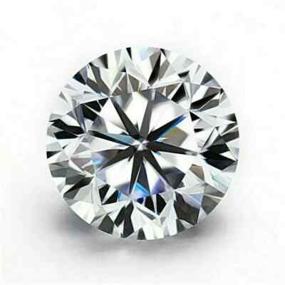 2 Ct Natural White Diamond  Round Cut VVS1 D Grade Certified 1 Free Gift DV40