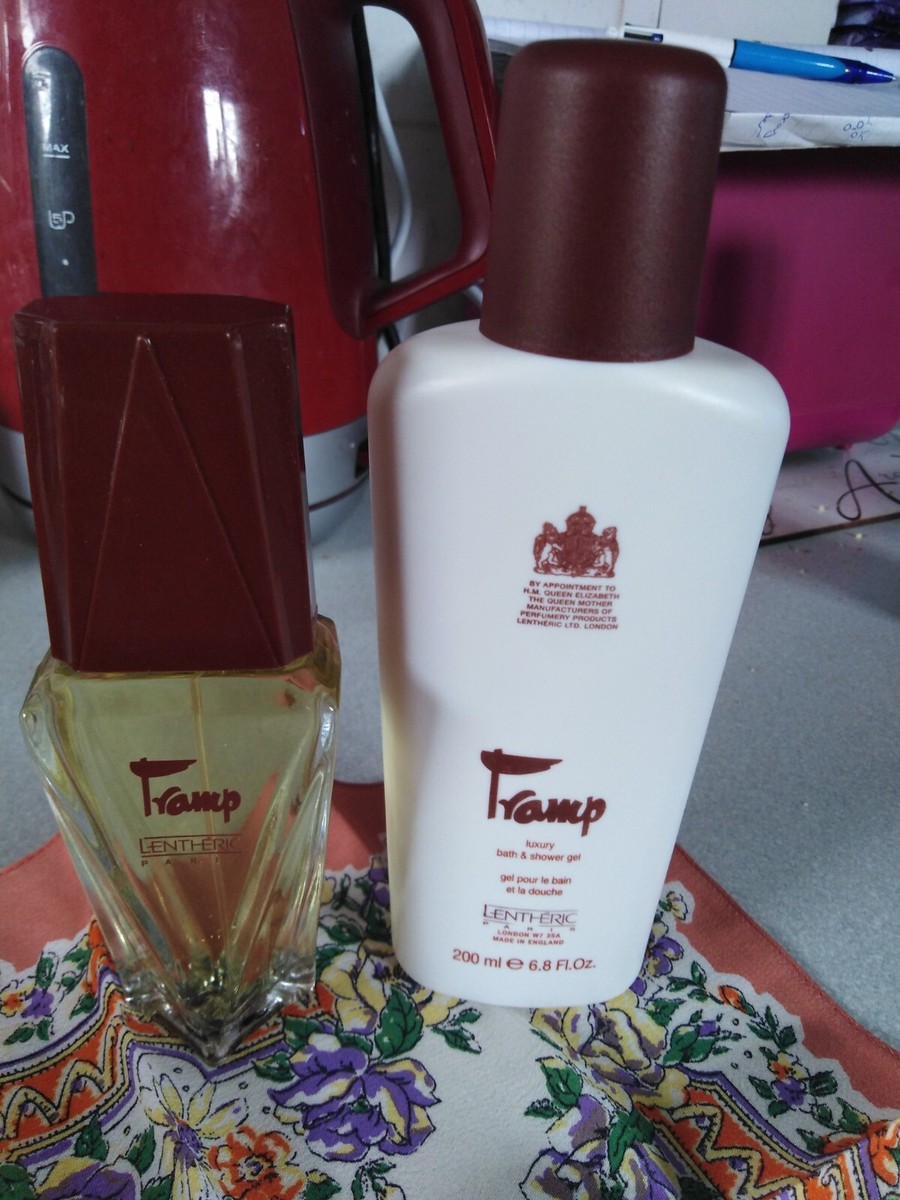 Vintage TRAMP Gift PARFUM(PDT Spray 50 Bath& Shower  Gel 200