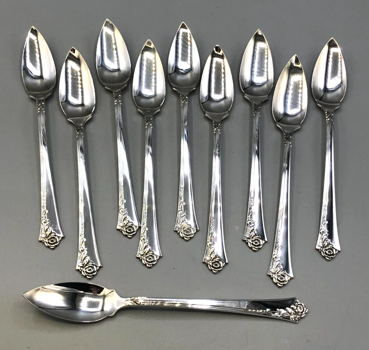 Damask Rose Antique US Sterling Silver Flatware-Spoons for sale | eBay