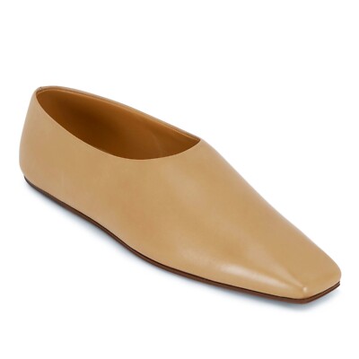 国内発送/送料関税込【The Row】 Square toe ballerinas Square Ballet Flat Black in Leather – The Row