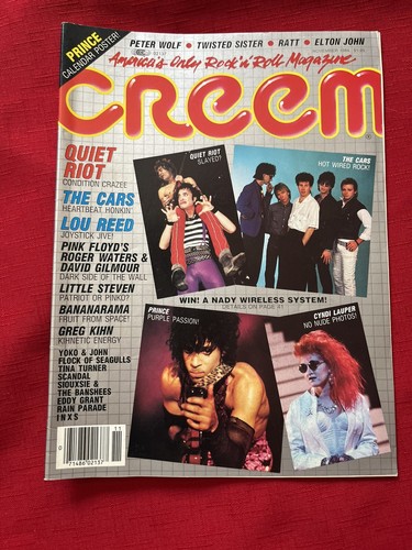 Creem Magazine VTG Nov 1984, Prince, Pink Floyd, Cars, Rats, Lauper, punk