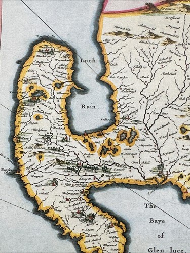 Old Antique Map Galloway, Scotland 1600's: Timothy PONT, BLAEU: REPRINT - Picture 11 of 19