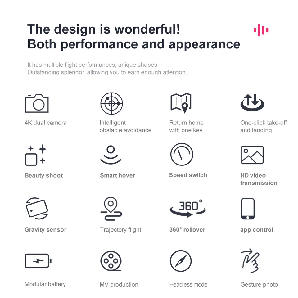 KY907 PRO Mini Drone 4K HD Professional Camera FPV Obstacle Avoidance Quadcopter - Image 3 of 4