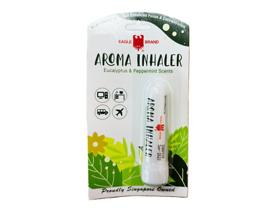 Eagle Brand Aroma Inhaler Eucalyptus & Peppermint Scents 1.1g
