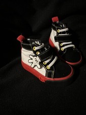 Disney Ground Up Mickey Mouse Lace Hi-Toddler High Top Sneakers Shoes Size 6