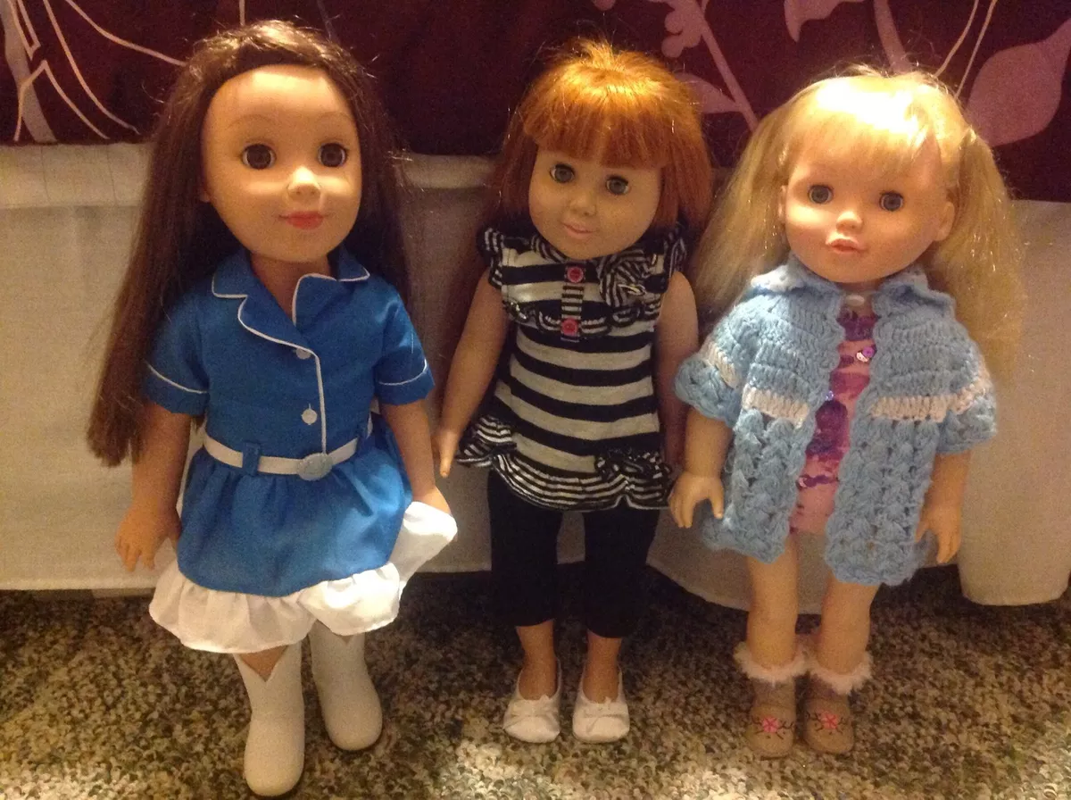 Paradise Kids FCM Dolls Lot Of 3 Dolls With Clothes eBay