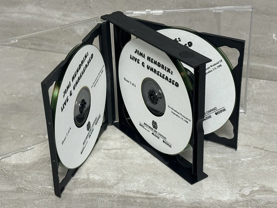 NBC Promotion 6 CD Box Jimi Hendrix Promo Disc Westwood One Broadcast #LR