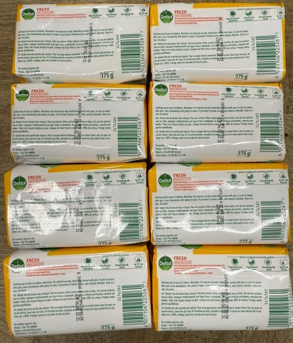 Dettol Bar soap FRESH Anti Bacterial 8 Bars 175g Each - Picture 2 of 2