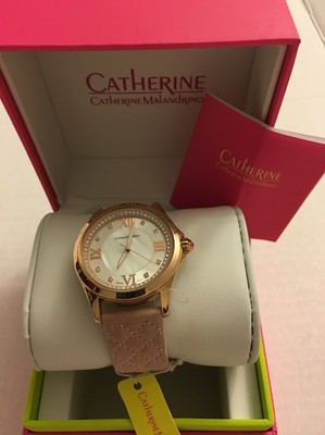 CATHERINE MALANDRINO Wristwatch Watch PINK Roman Numeral  display picture 1