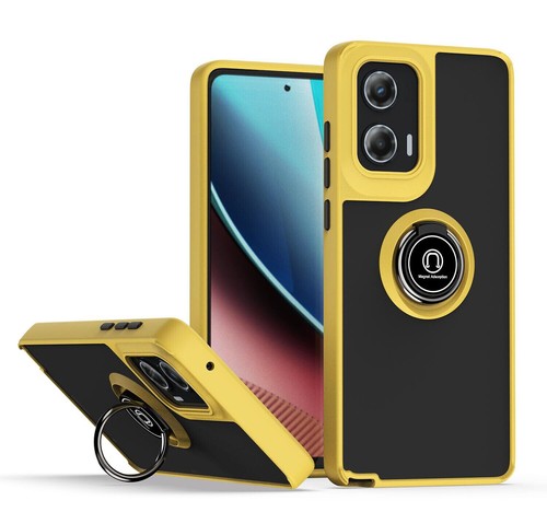 For Motorola Edge 50 Fusion, Luxury Hybrid Armor Ring Holder Magnetic Case Cover - 第 9/21 張圖片