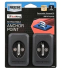 2pc Reese Bullring Retractable Truck Anchor Point Stake Pocket Tie Down 1000lb
