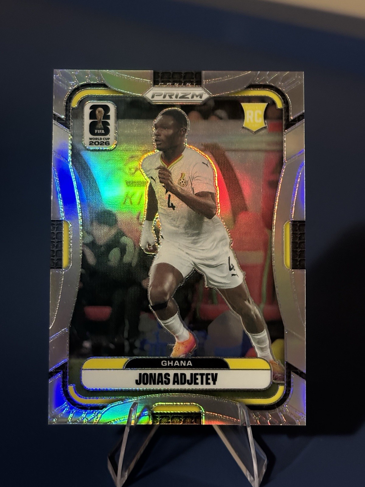 2026 Panini Prizm World Cup, Jonas Adjetey(RC), Silver Prizm, No. 233